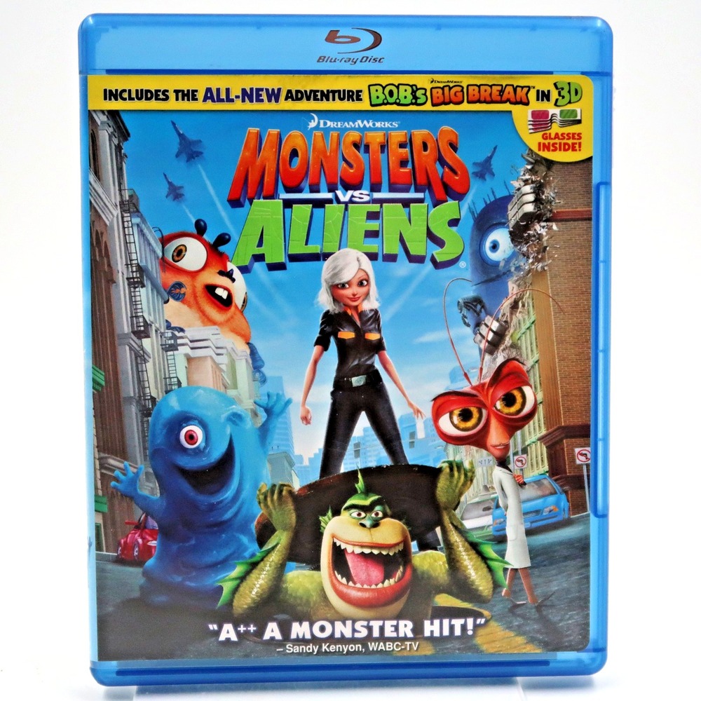 Monsters vs. Aliens Blu-ray 2009 Reese Witherspoon Seth Rogen Will Arnett